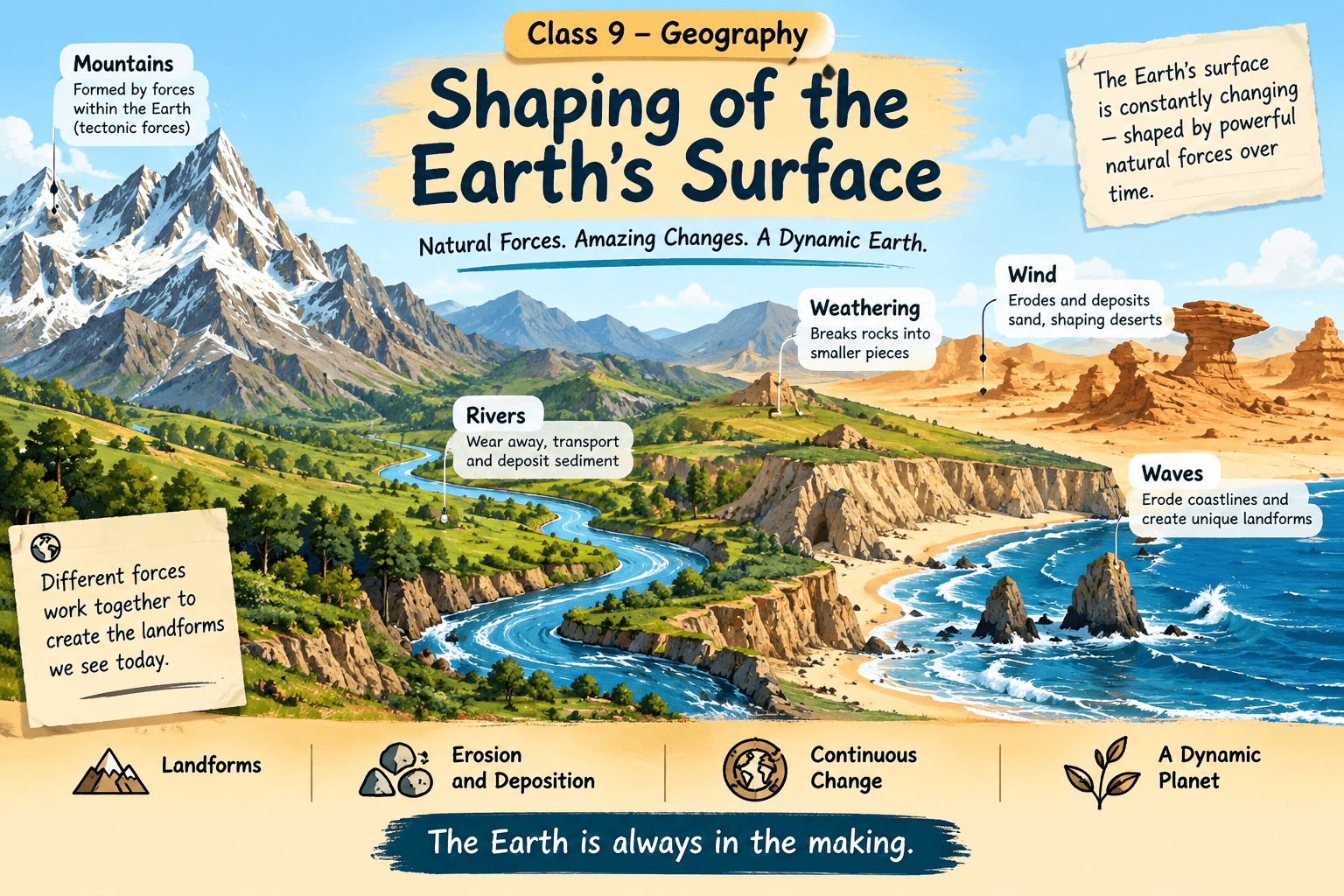 Shaping of the Earth's Surface
